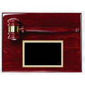 Rosewood Piano Finish Plaque w/ Gavel